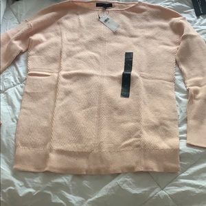 Banana Republic cream blush sweater NWT